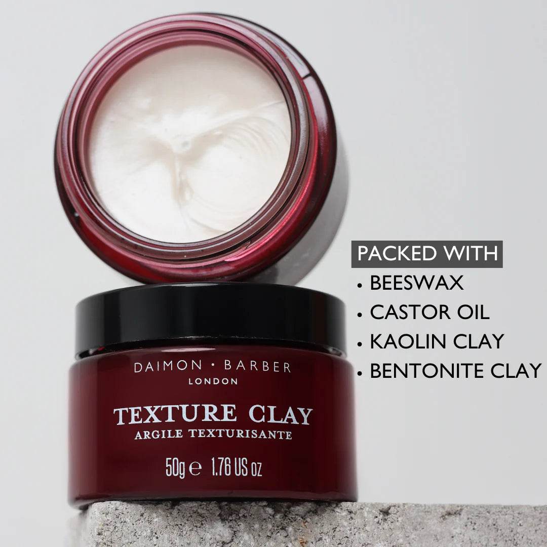 Daimon Barber Texture Clay - Ultimate Hair Styling Products 